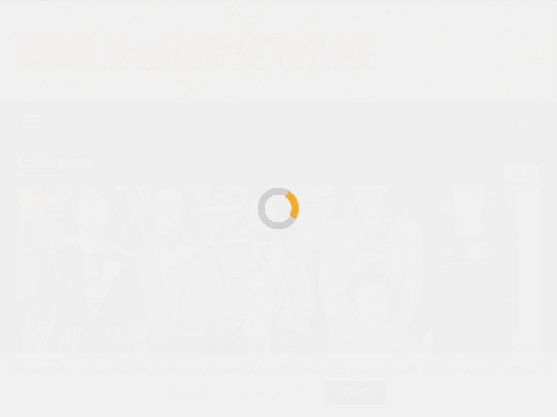 Screenshot van website