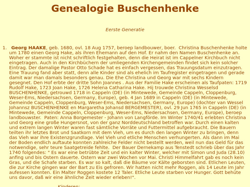 Screenshot van website