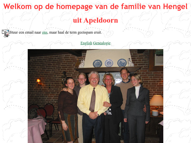 Screenshot van website