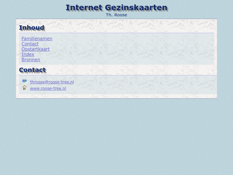 Screenshot van website