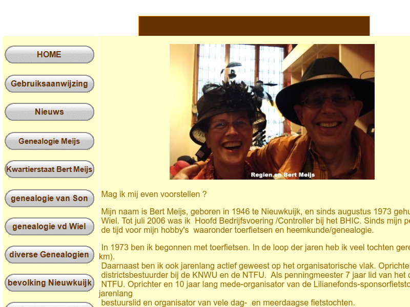 Screenshot van website