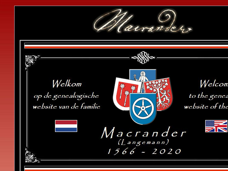 Screenshot van website