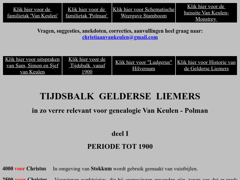 Screenshot van website