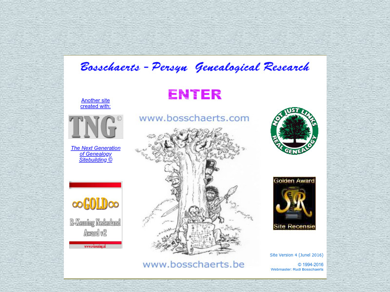 Screenshot van website