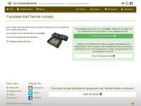 Screenshot van website