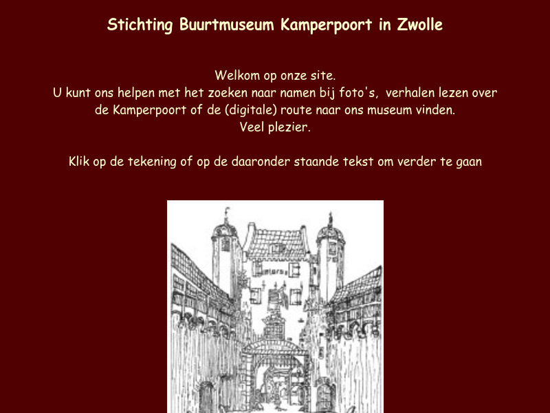 Screenshot van website