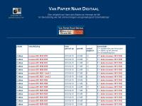 Screenshot van website