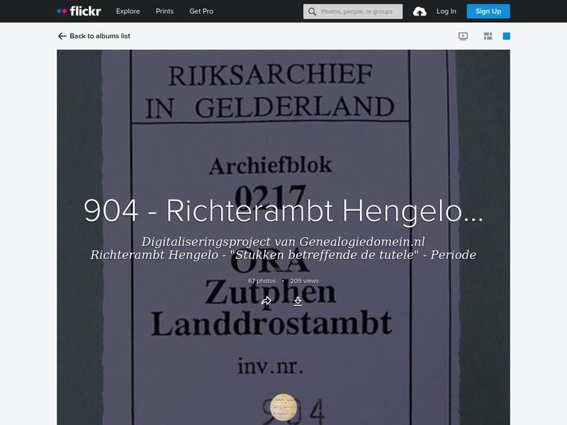 Screenshot van website