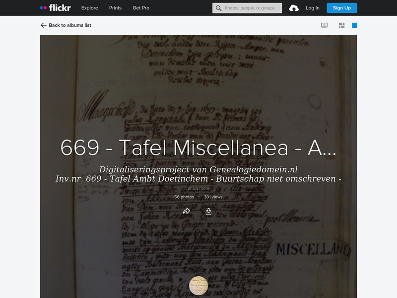 Screenshot van website