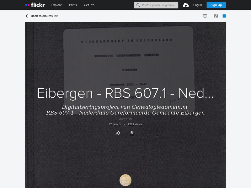 Screenshot van website