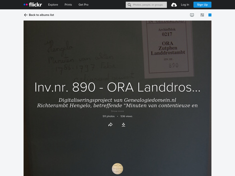 Screenshot van website
