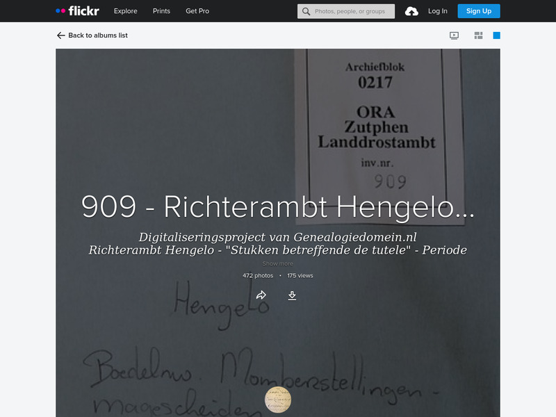 Screenshot van website