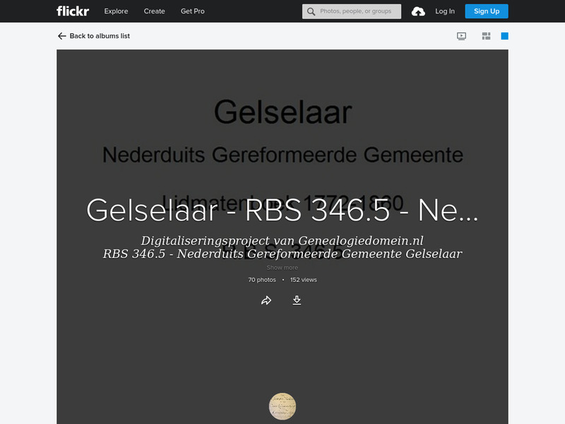 Screenshot van website