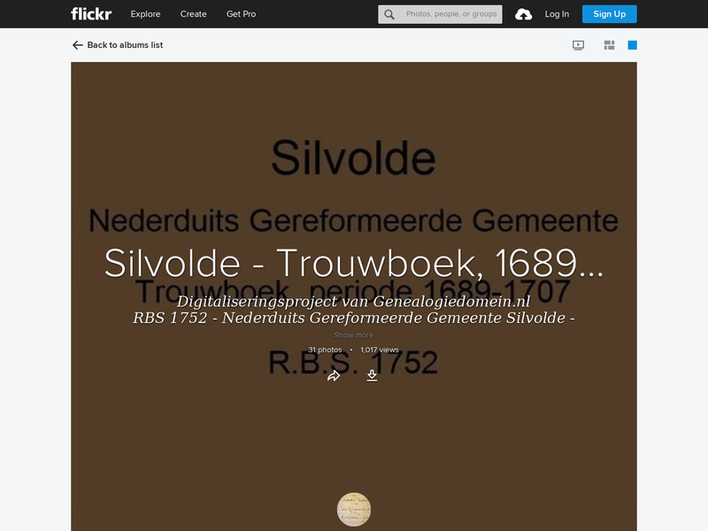 Screenshot van website