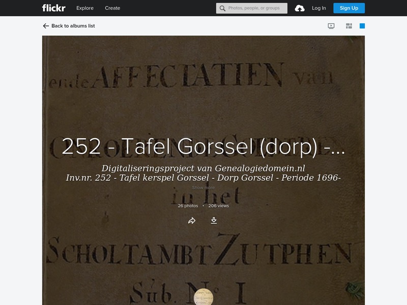 Screenshot van website