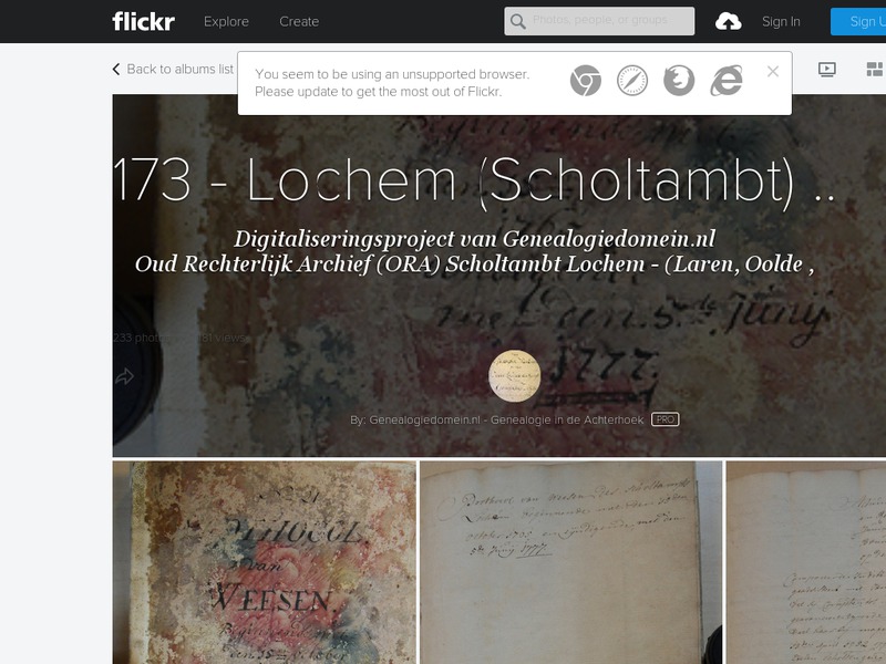 Screenshot van website