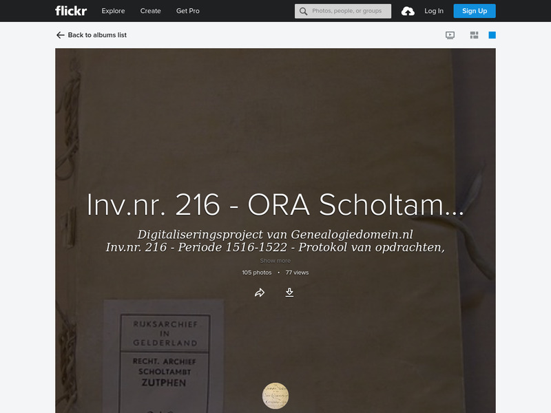 Screenshot van website