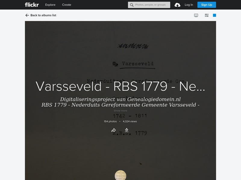 Screenshot van website