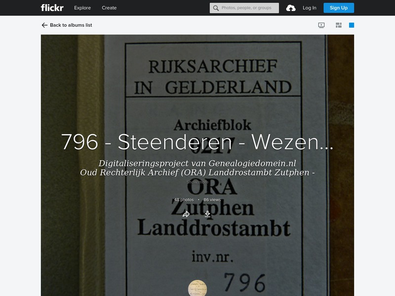 Screenshot van website
