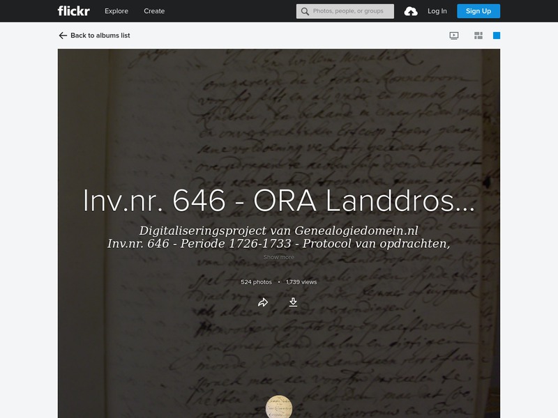 Screenshot van website