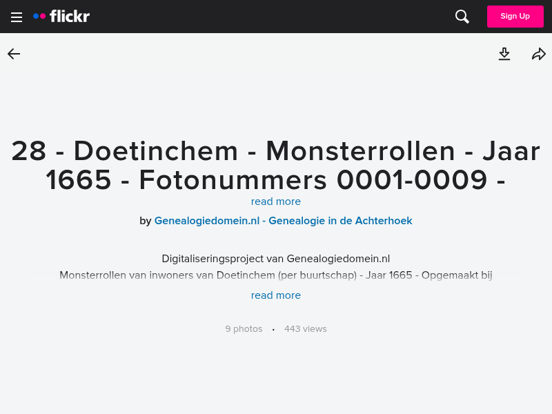 Screenshot van website
