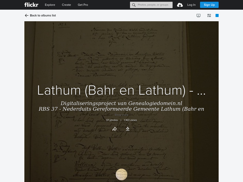 Screenshot van website