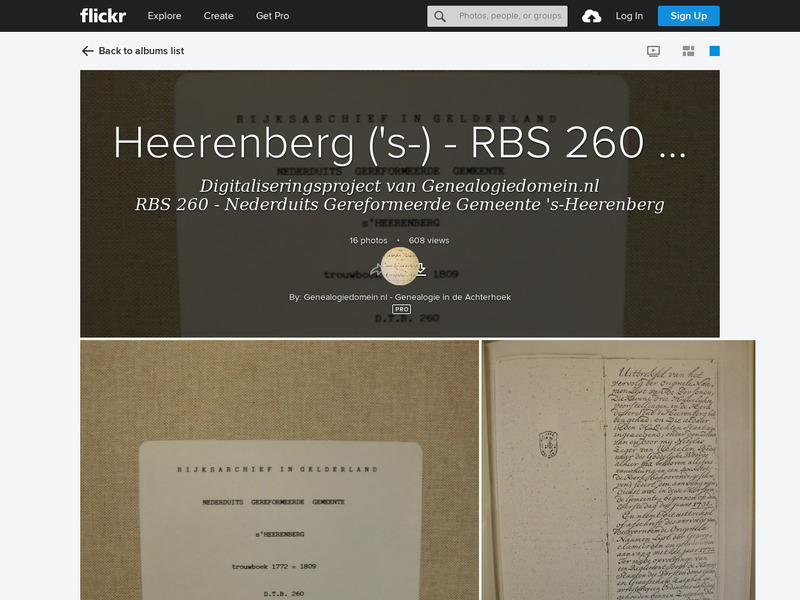 Screenshot van website