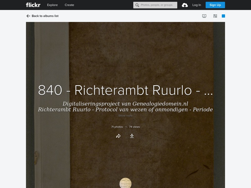 Screenshot van website