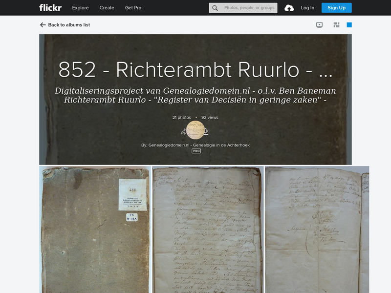 Screenshot van website