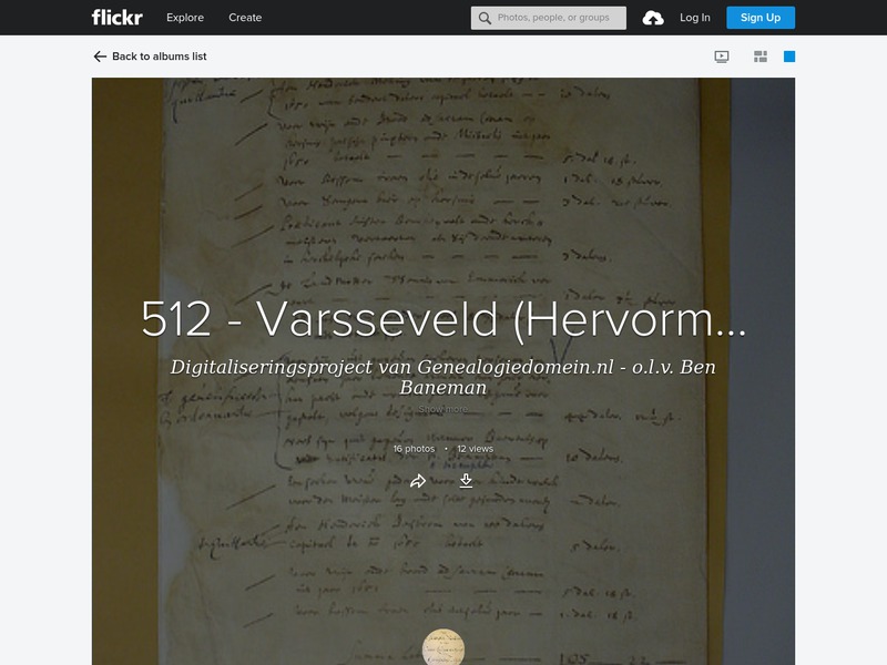 Screenshot van website
