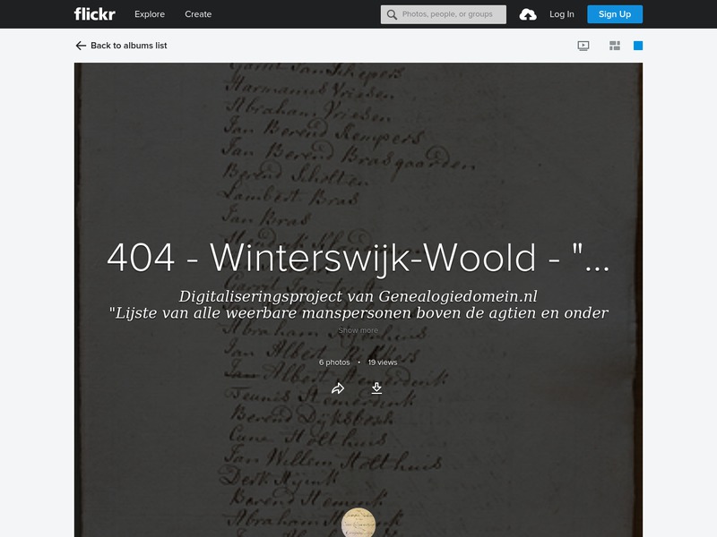 Screenshot van website