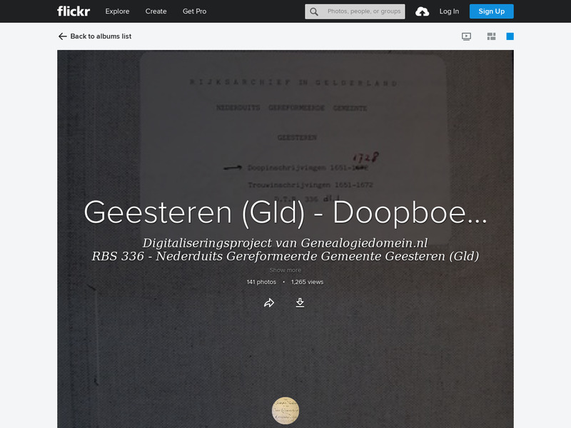 Screenshot van website