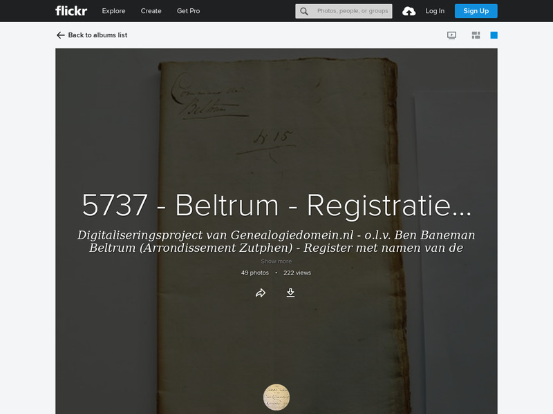 Screenshot van website