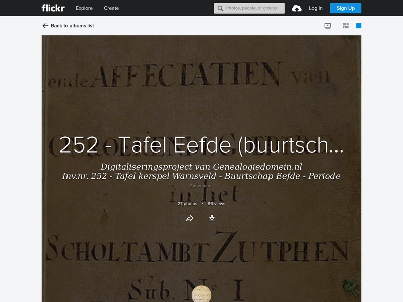 Screenshot van website