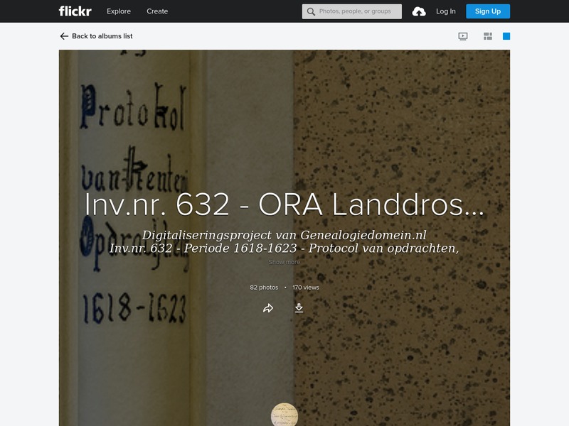 Screenshot van website