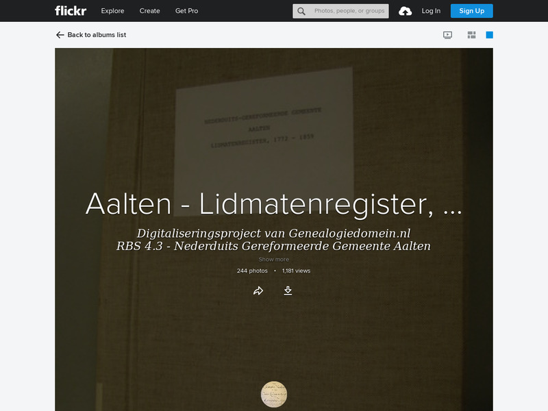 Screenshot van website