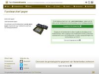 Screenshot van website