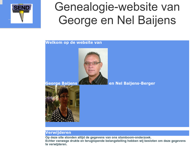 Screenshot van website