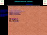 Screenshot van website