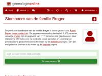 Screenshot van website
