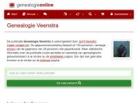 Screenshot van website