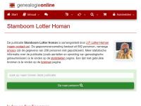 Screenshot van website