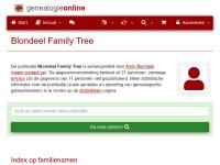 Screenshot van website