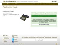 Screenshot van website