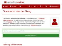 Screenshot van website