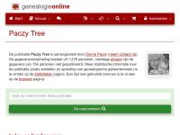 Screenshot van website