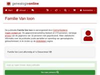 Screenshot van website