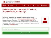 Screenshot van website