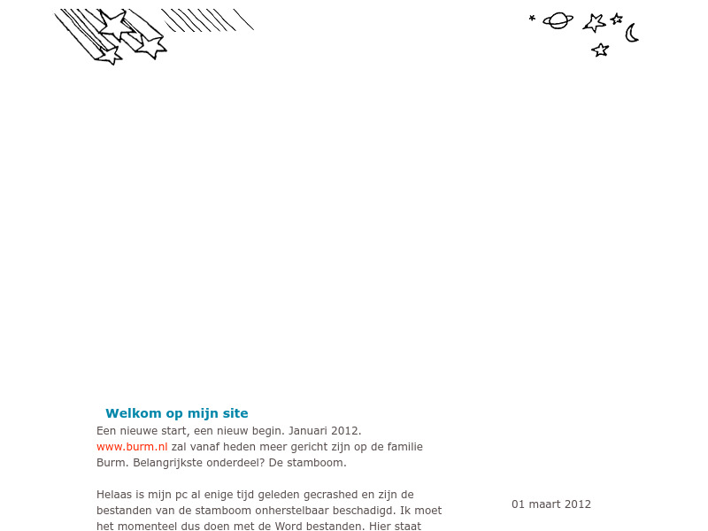 Screenshot van website