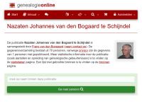 Screenshot van website
